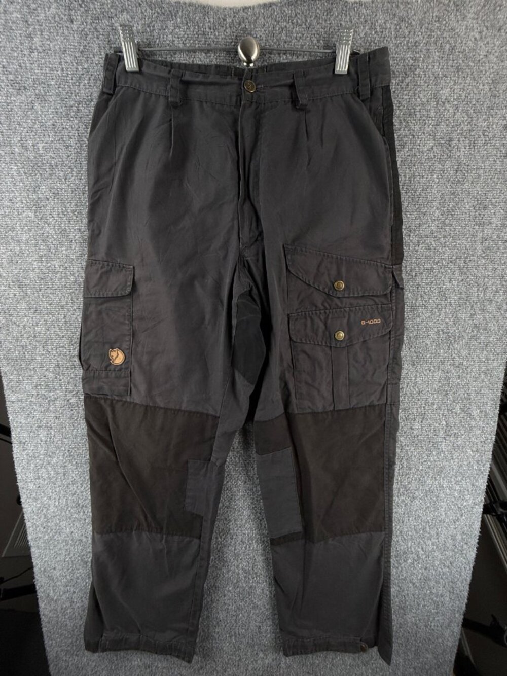 Fjallraven Pants 51002 Black Poly Cotton Outdoors G-1000 Men Size 42 ACTL 31X30